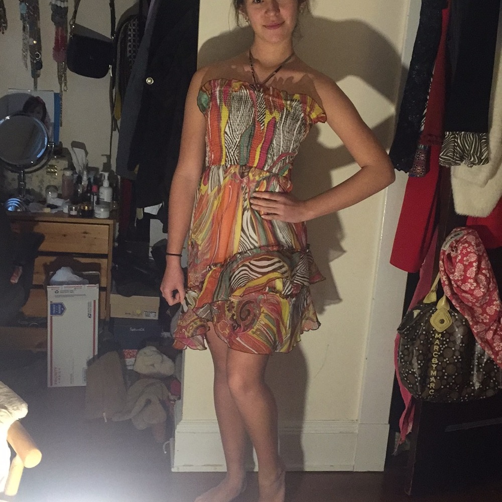 Strapless flowey dress